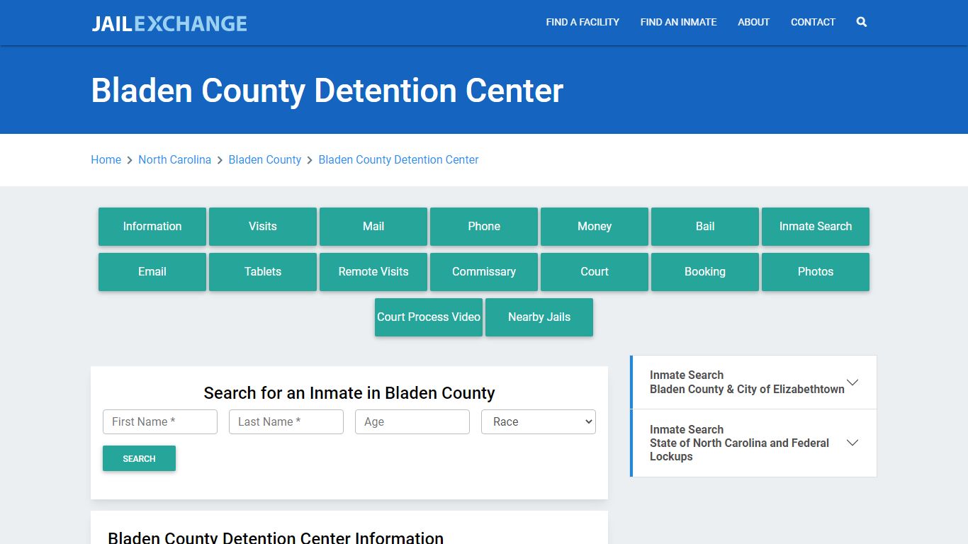 Bladen County Detention Center - Jail Exchange