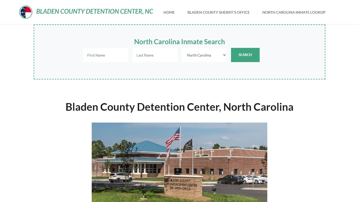 Bladen County Detention Center, NC Inmate Roster, Offender Search